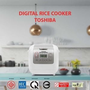 Toshiba Digital Rice Cooker 1.8L RC-18NTFV(W) / ឆ្នាំងបាយអគ្គិសនី Toshiba RC-18NTFV(W) / 东芝 (Toshiba) RC-18NTFV(W) 1.8升数码电饭煲